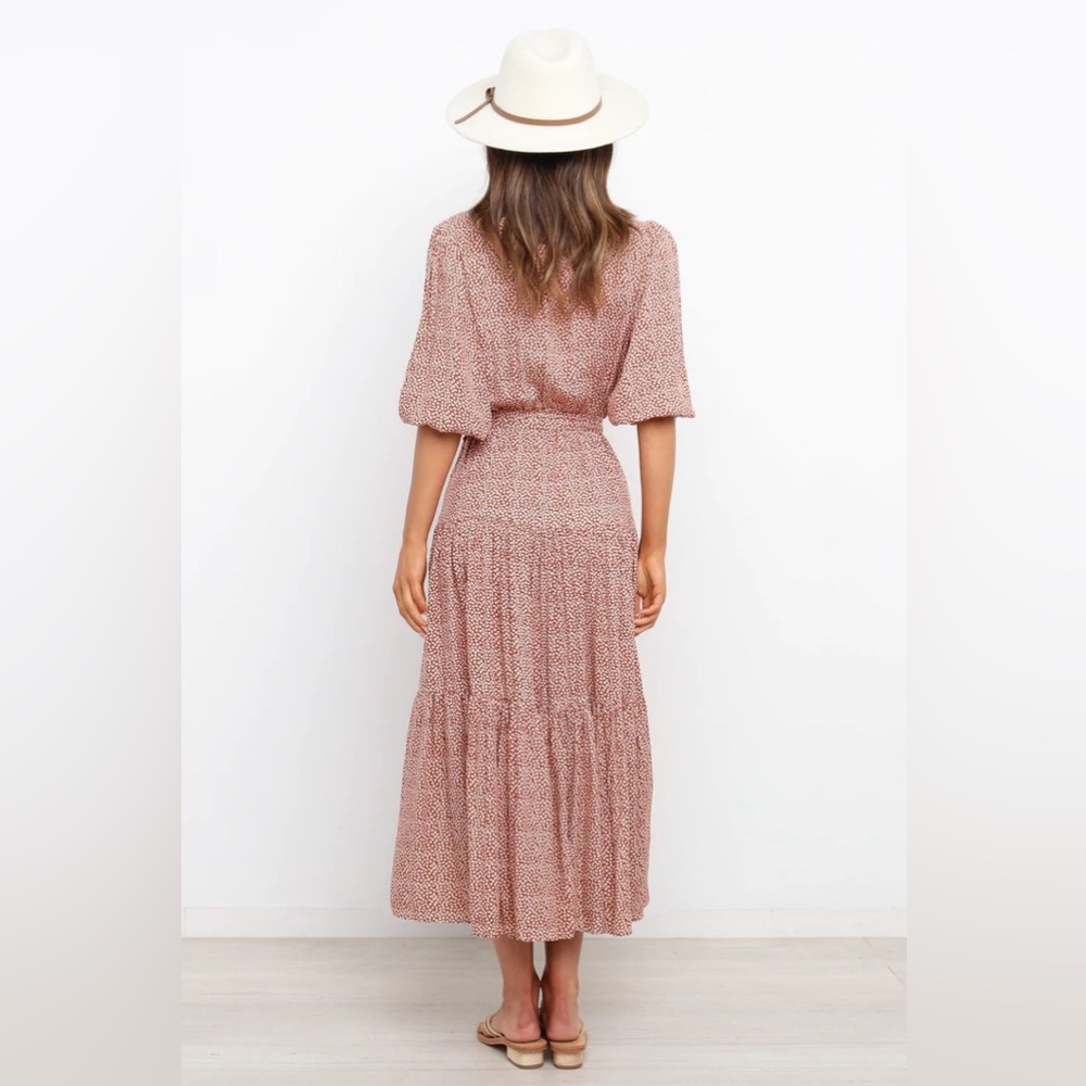 PETAL AND PUP- HADYN DRESS - RUST (NEW, NEVER WORN)